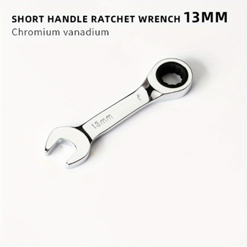 Reversible Combination Wrench 6mm-19mm Ratchet Socket Spanner Tool