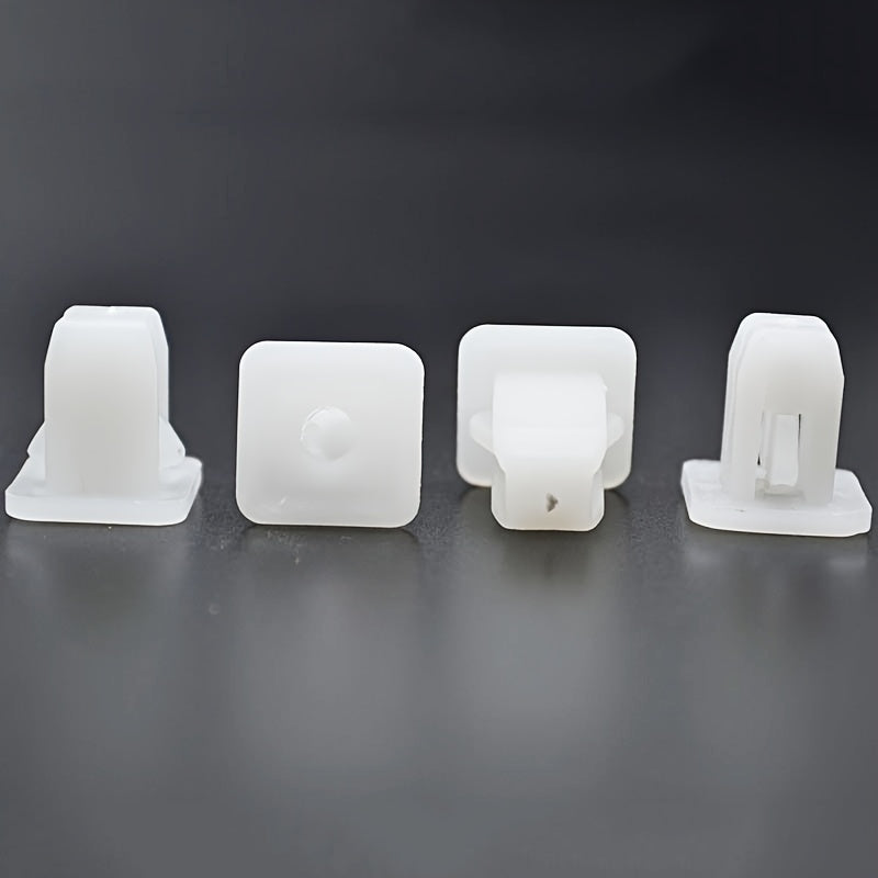 30 piezas de remaches universales blancos de ABS para carrocería de coche, sujetadores rápidos para parachoques, clips de empuje