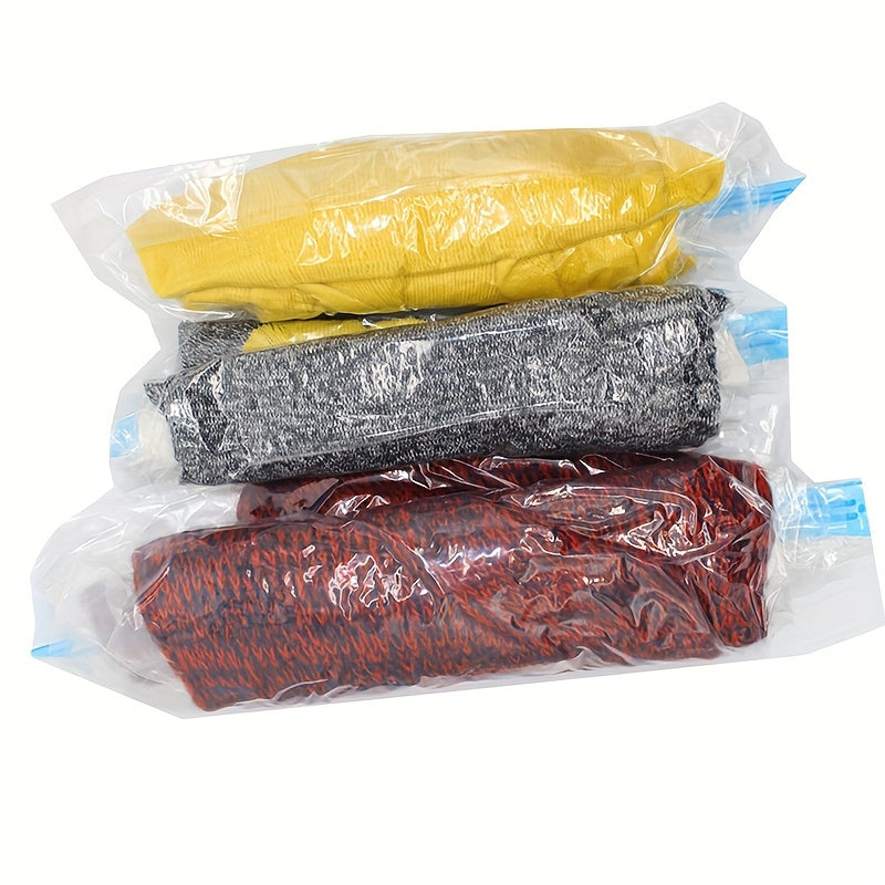 Small Vacuum Compression Storage Bags 10 Pieces Space-Saving Travel Organizer
