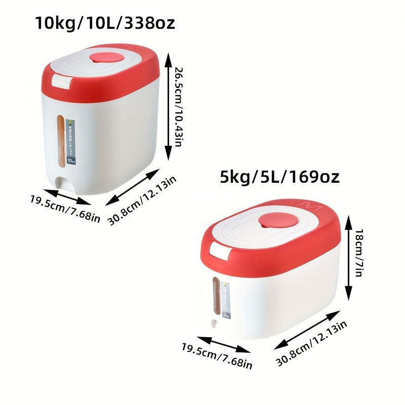 Commercial Rice Storage Bin Airtight Moisture-Proof Large Capacity Kitchen Food Grade