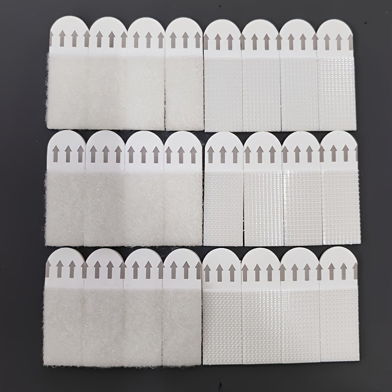 12 dona devorga o'rnatish lentasi, ikki tomonlama yopishqoq, burg'ulashsiz, zarar etkazmasdan, suv o'tkazmaydigan