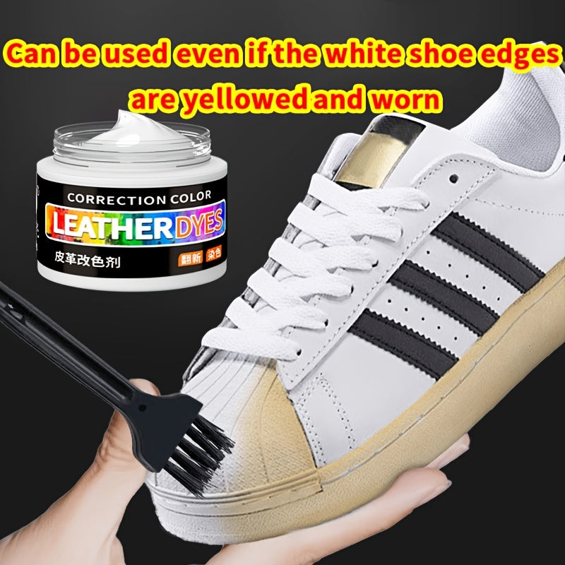 White Shoe Repair Cream 30g Leather Fix Kit for White Edges and Scrapes