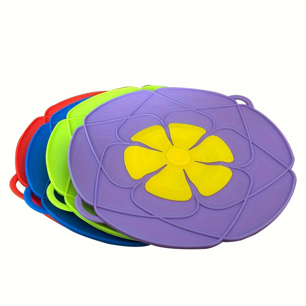 Durable Rubber Pot Cover with Silicone Spill Proof Non-Electric Design