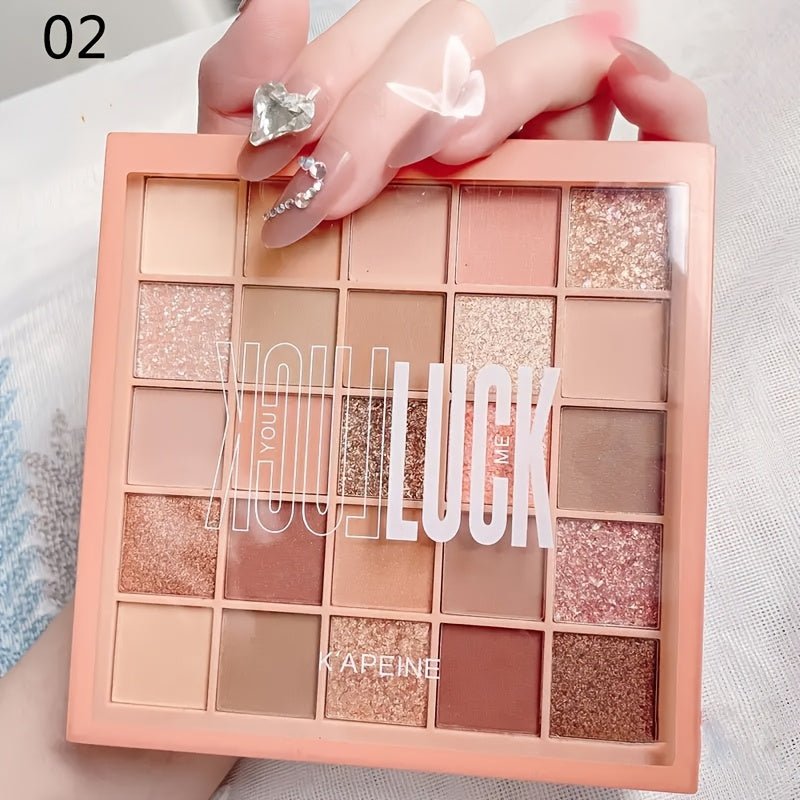 Women Eyeshadow Palette 25 Colors Glitter Waterproof Long Lasting Makeup Set