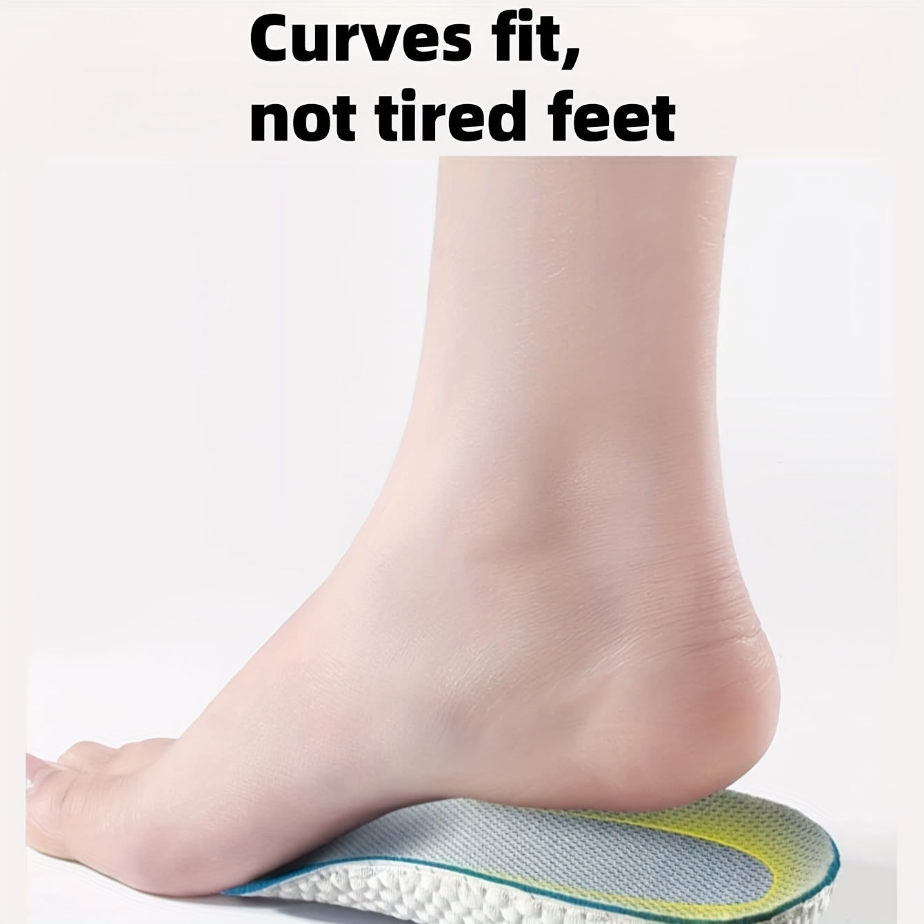 Unisex balandlikni oshiruvchi insoles nafas oladigan arka qo‘llab-quvvatlash oyoq kiyim padlari