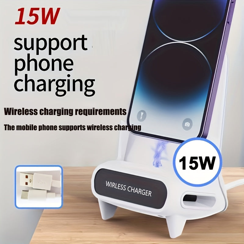Wireless Charging Phone Holder Magnetic Fast Charging Cooling ABS Material Non-Waterproof