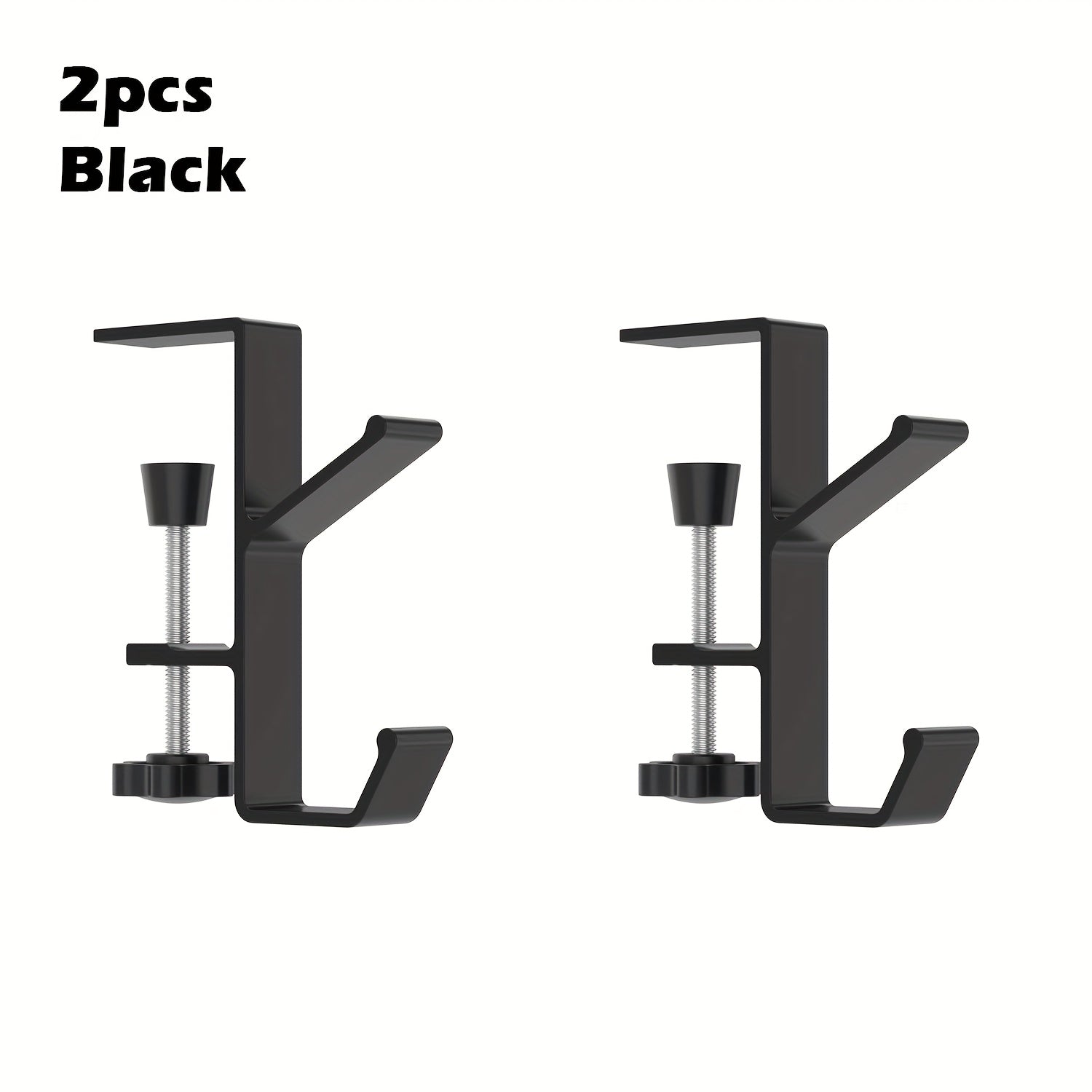 Set of 2 Metal Christmas Stocking Hooks for Fireplace Mantel or Table Edges