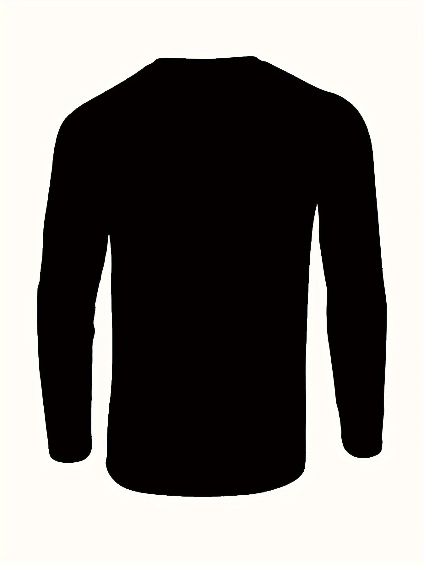 Men's Sports Suit 2-Piece Long Sleeve T-Shirt and Pants Autumn Winter Polyester Casual