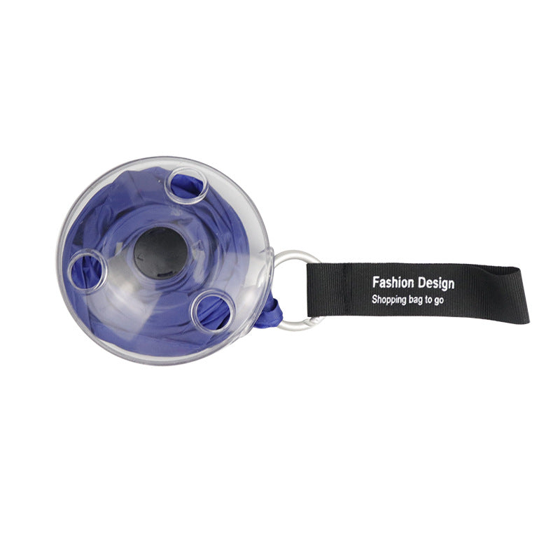 Disk dizayni bilan portativ xarid sumkasi, oson egish va yelka bilan olib yurish uchun kliplarga ega. Yengil va joyni tejovchi.