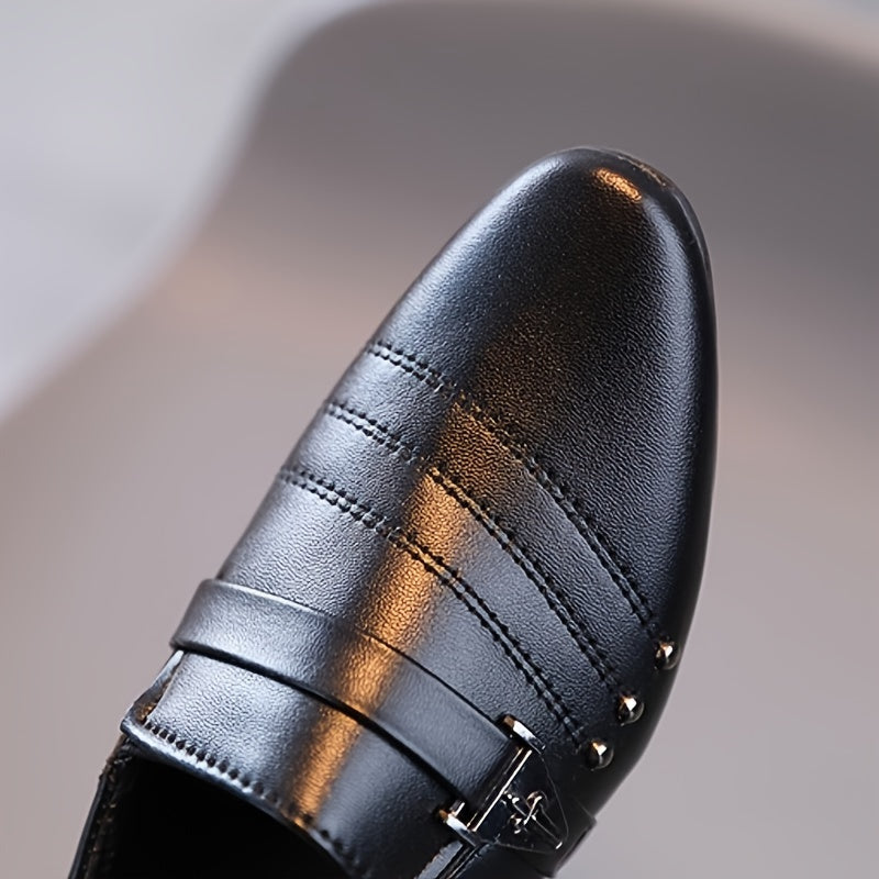 Boys' Solid Color Lightweight Non-Slip Oxford Shoes for Fall Parties