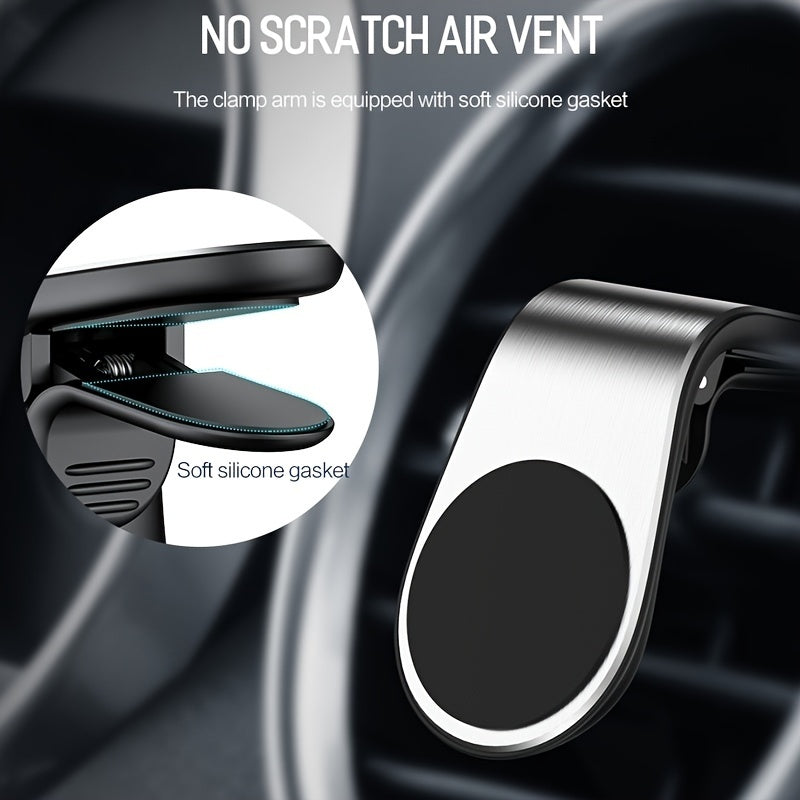 L-Shaped Magnitli Avtomobil Telefoningiz uchun Universal Havo Vent Montaji