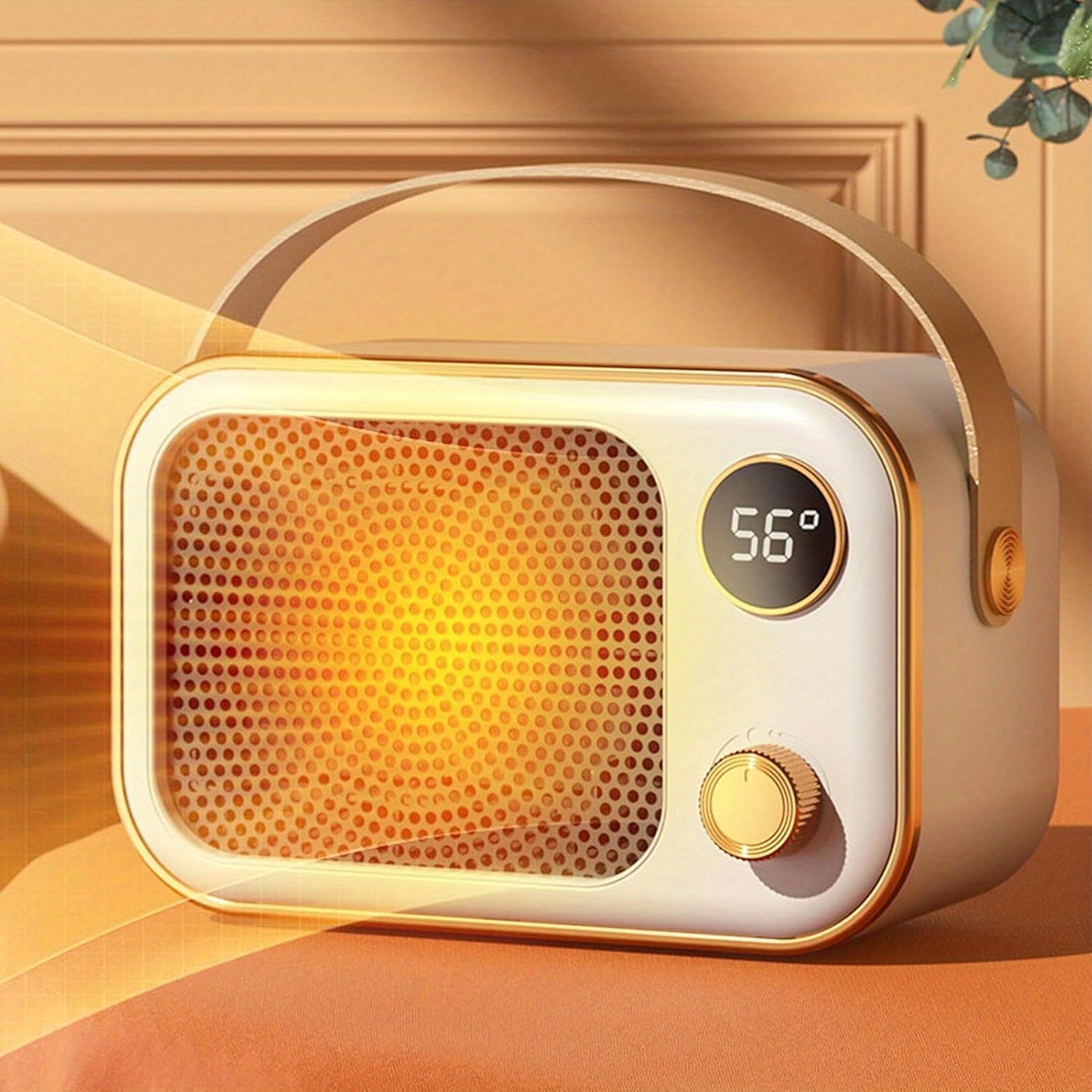 Calefactor portátil de 1200W con protección contra sobrecalentamiento y funcionamiento silencioso para dormitorio y oficina