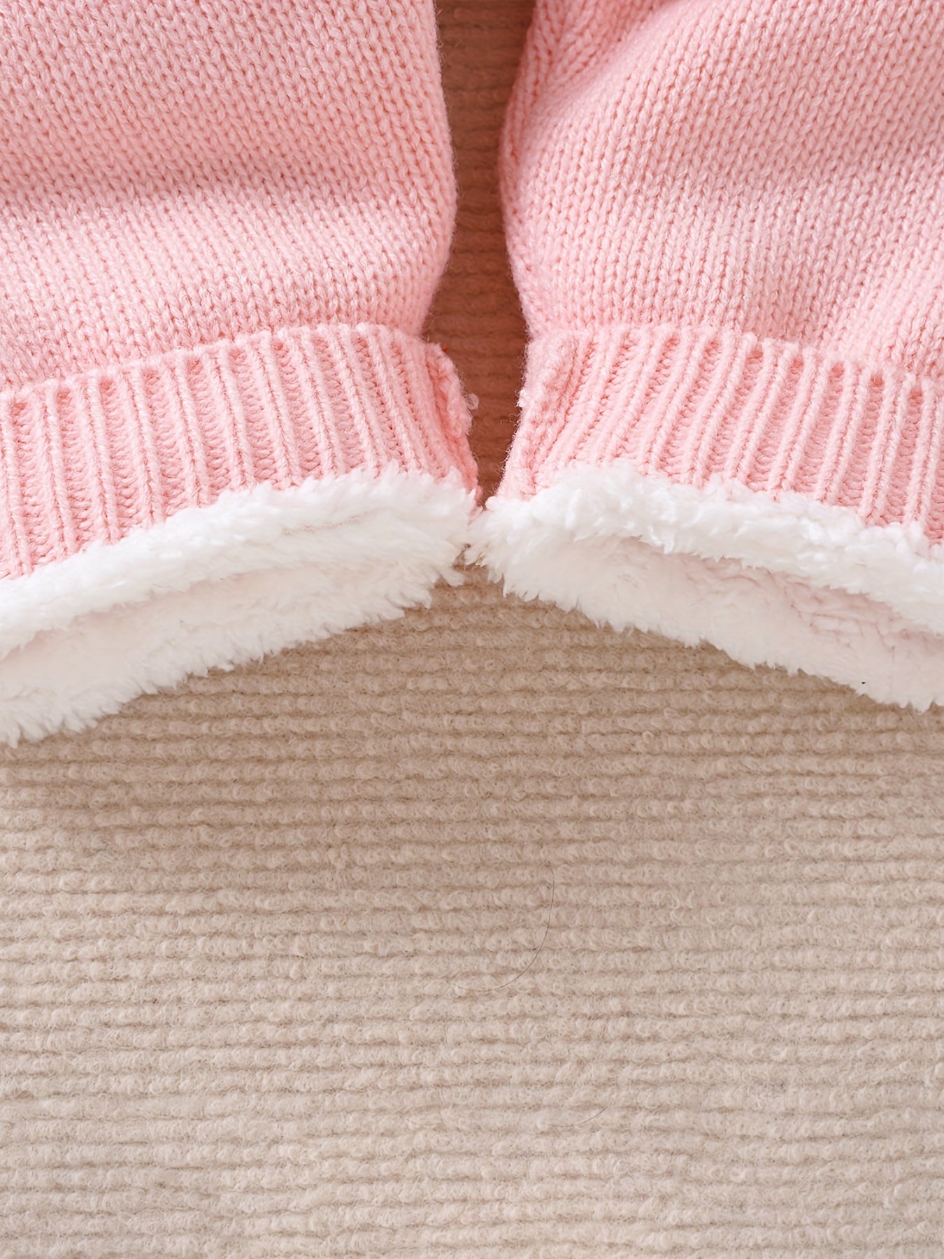 Pijama de punto para recién nacido con mangas largas y pantalones con capucha