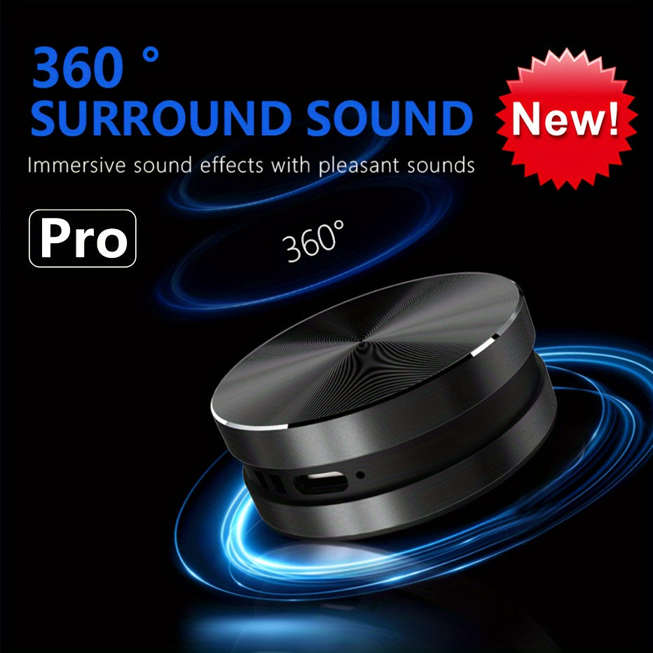 360° Wireless Surround Sound Speaker with Bass Boost Wall Mount Battery Powered