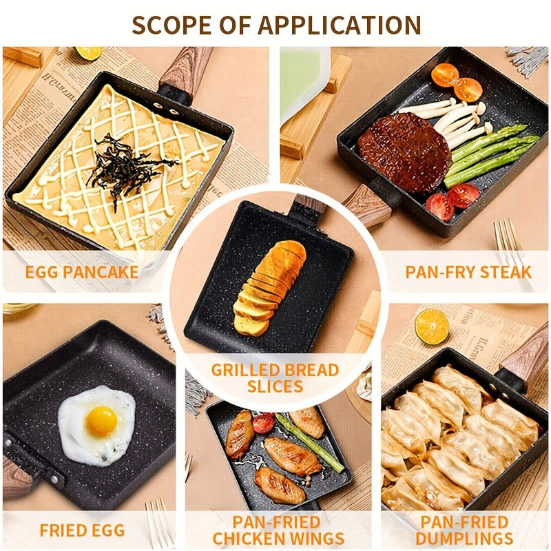 Toʻgʻri burchakli yopilmaydigan qattiq temir skilet tuxum, pancake, pastırma va bifshteks uchun 10 dyuym