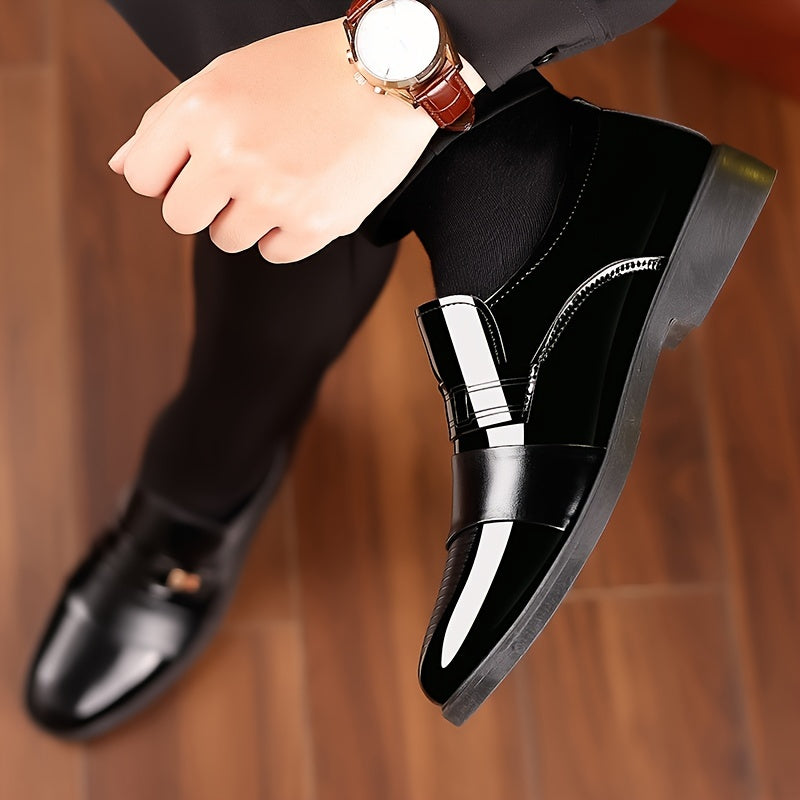 Men's Business Shoes Slip-On Formal Casual Breathable Pointed Toe Spring Fall