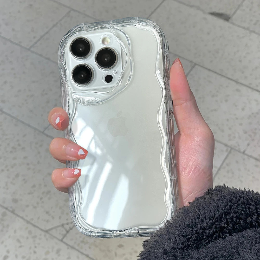 3D Water Graphic Phone Case for iPhone Durable Slim Stylish with Lens Protection