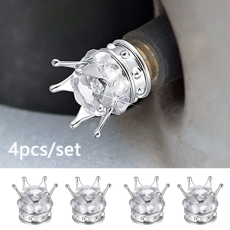 4 Pack Tire Valve Caps Durable Plastic Dust Covers for Cars and Motorcycles