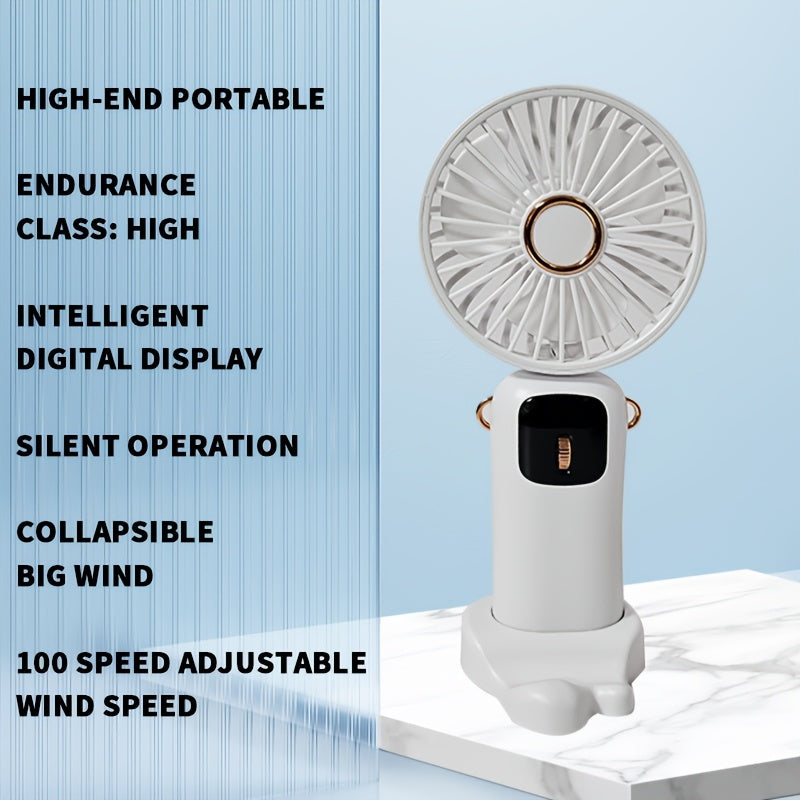 Mini Portable Handheld Fan USB Rechargeable Silent Personal Cooler