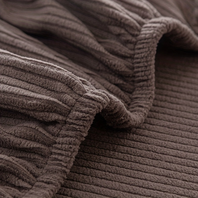 Растяжимый чехол для дивана из полиэстера с эластичной лентой, материал из полярного флиса, безопасный для домашних животных, можно стирать в машине, подходит для кресел и секционных диванов, чехол для мебели в домашнем декоре.