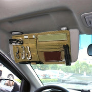 Car Interior Organizer for Men Women Vinyl Tactical Storage for Documents Phones