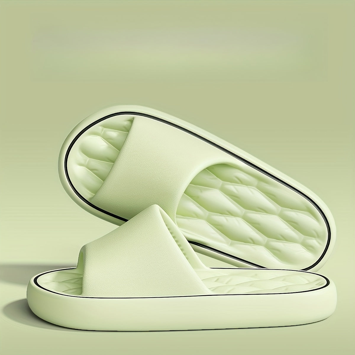 Men Women Soft Bottom Slippers Lightweight EVA Indoor Bathroom Shoes