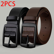 Luxury Faux Leather Belts for Men and Women with Metal Pin Buckle Plus Size Suitable for Jeans