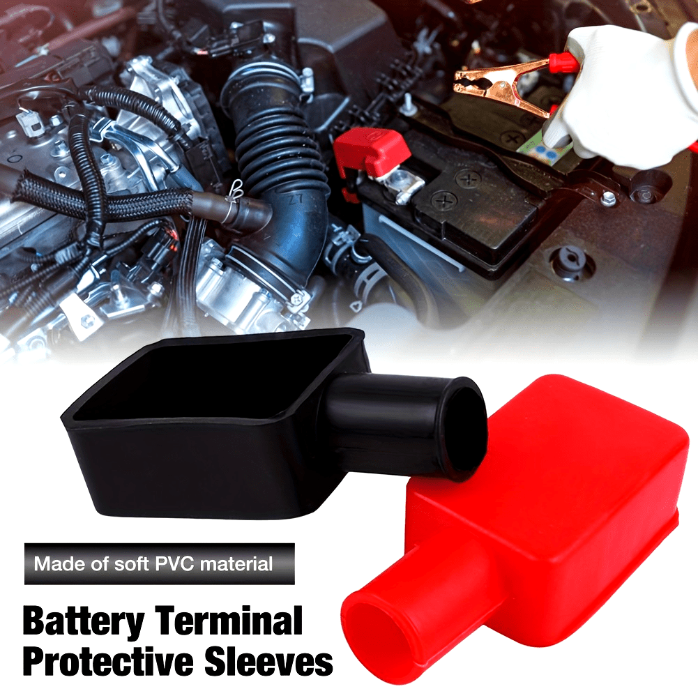 Automotive Battery Terminal Covers Set Negative Positive Isograde Protectors