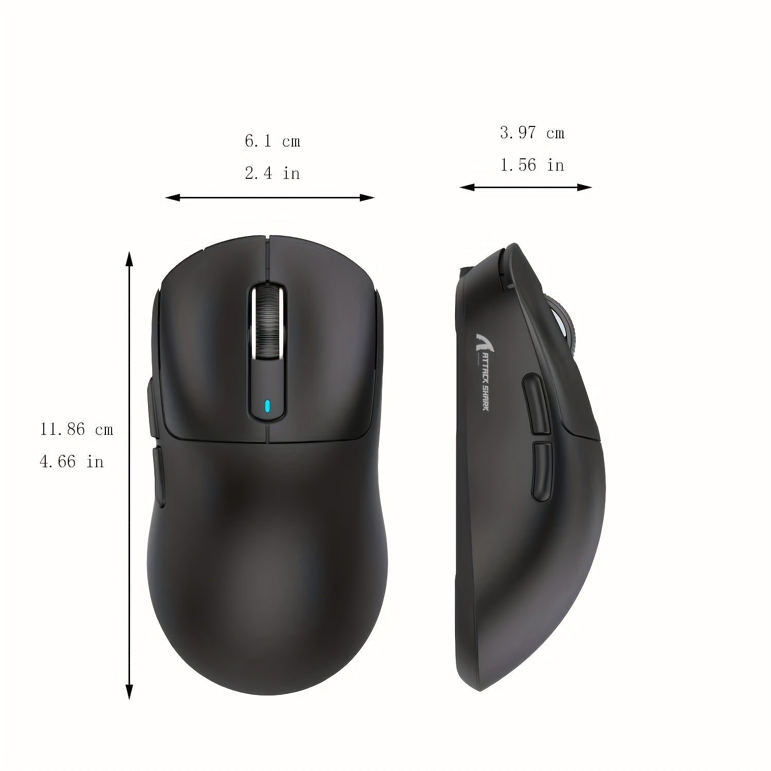 Superlight Gaming Mouse 49g Wireless Wired 26000 DPI White