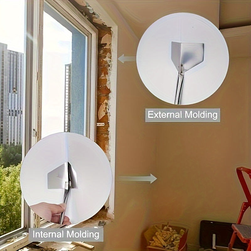 4 dona zanglamaydigan po'latdan yasalgan devor burchak spatula to'plami devor ta'mirlash va tekislash uchun