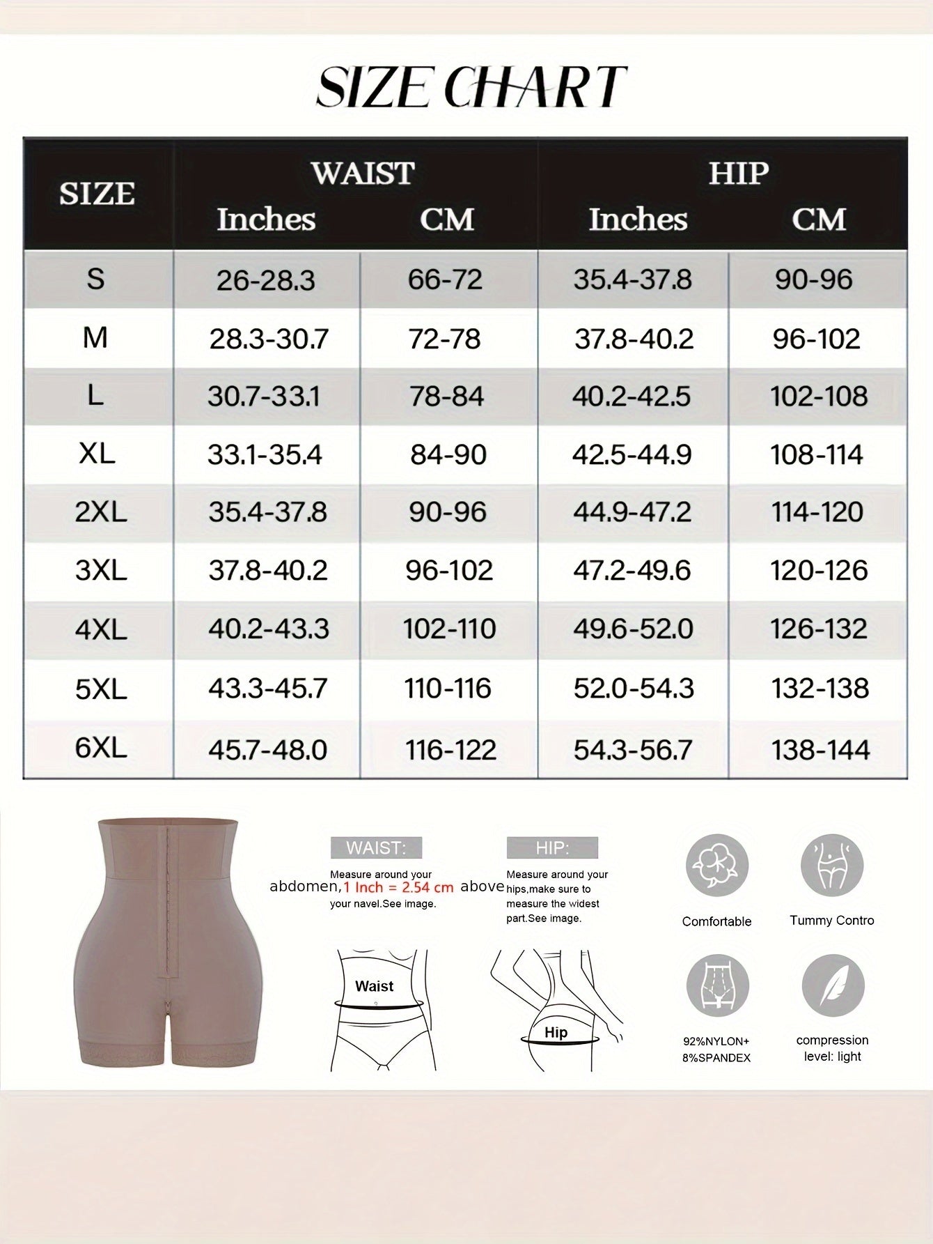 High Waist Compression Tummy Control Panties Butt Lifter Shapewear