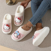 Women's Warm Cartoon Indoor Outdoor Slippers Anti-Slip Thick Soled
