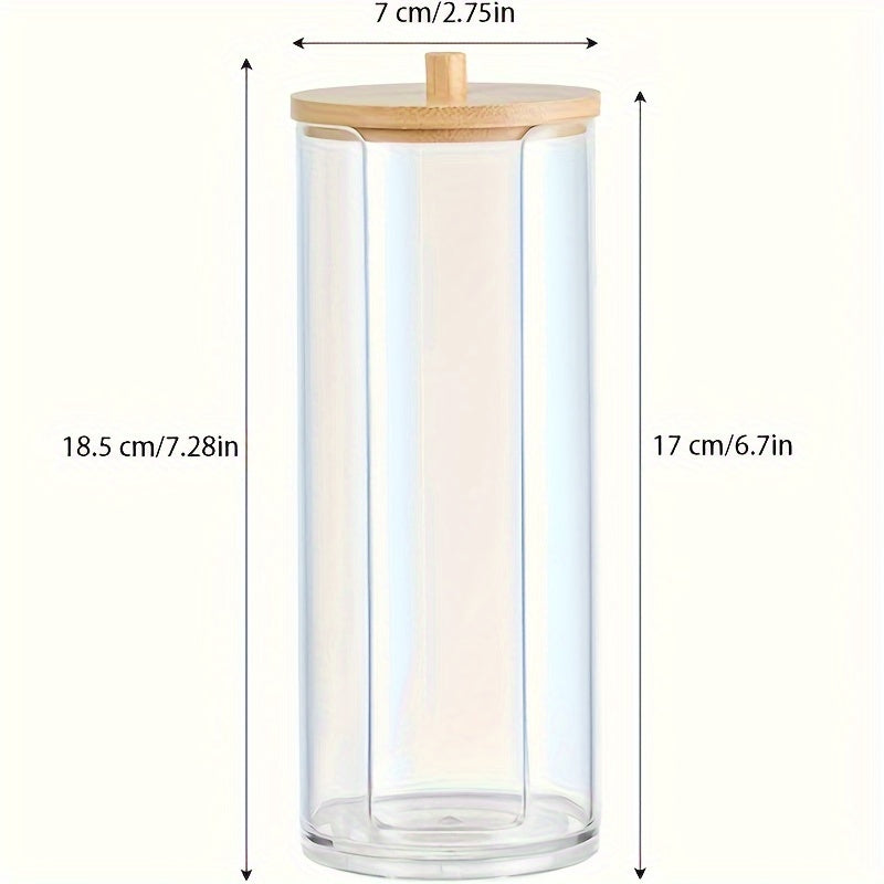 Bamboo Storage Box for Cosmetics and Ornaments with Lid