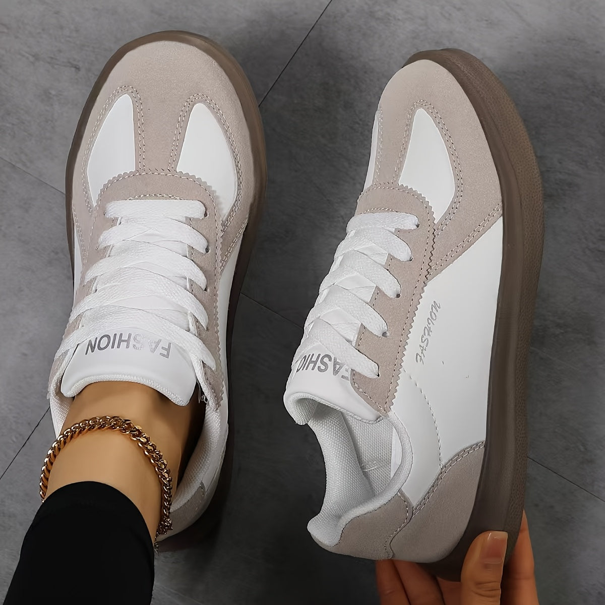 Women's Casual Lightweight Microfiber Sneakers with Phylon Sole