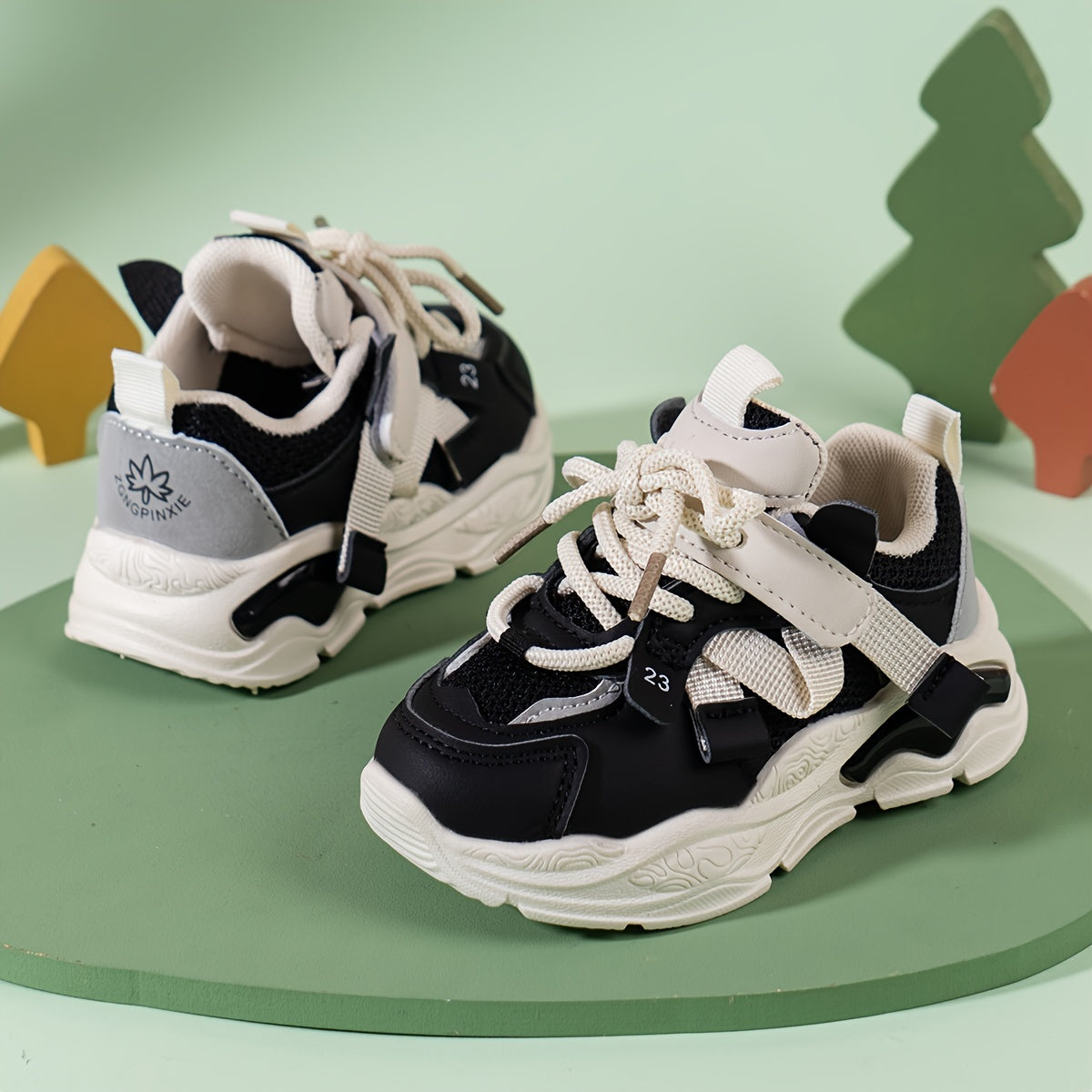 Girls Mesh Chunky Sneakers for Outdoor Activities All-Season Casual Sports