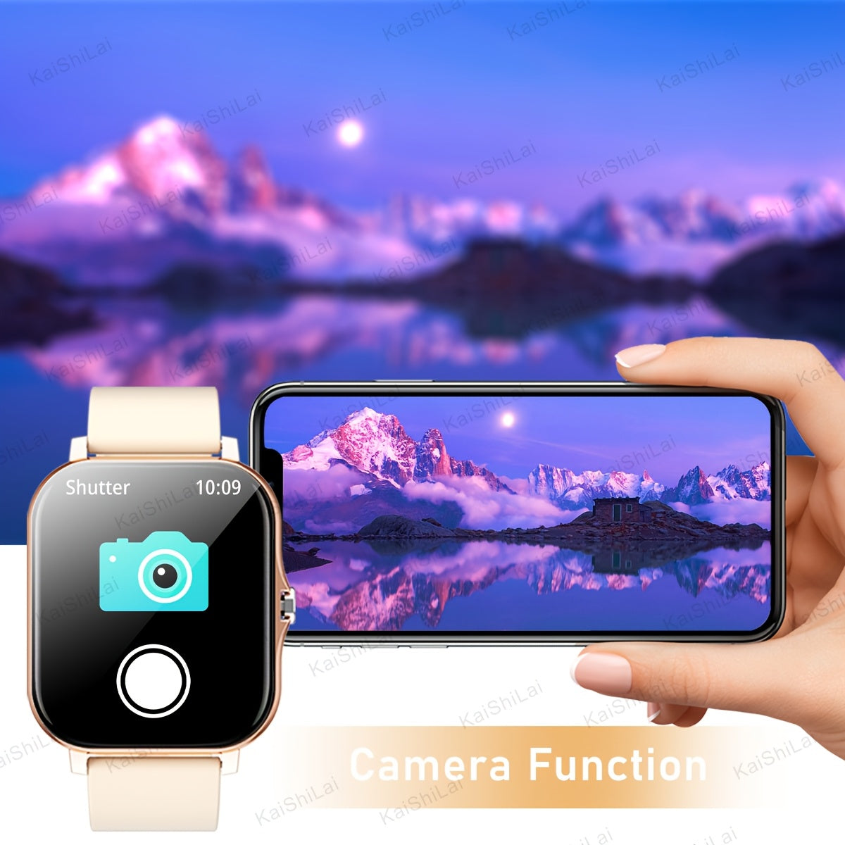 Full Screen Touch Smartwatch for Men and Women with Call Answering Sports Modes and Music Control