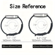 Silicone Sports Watch Band for Men Women Compatible with Apple Watch Series 1-8 Ultra SE 38mm-49mm Waterproof Replacement