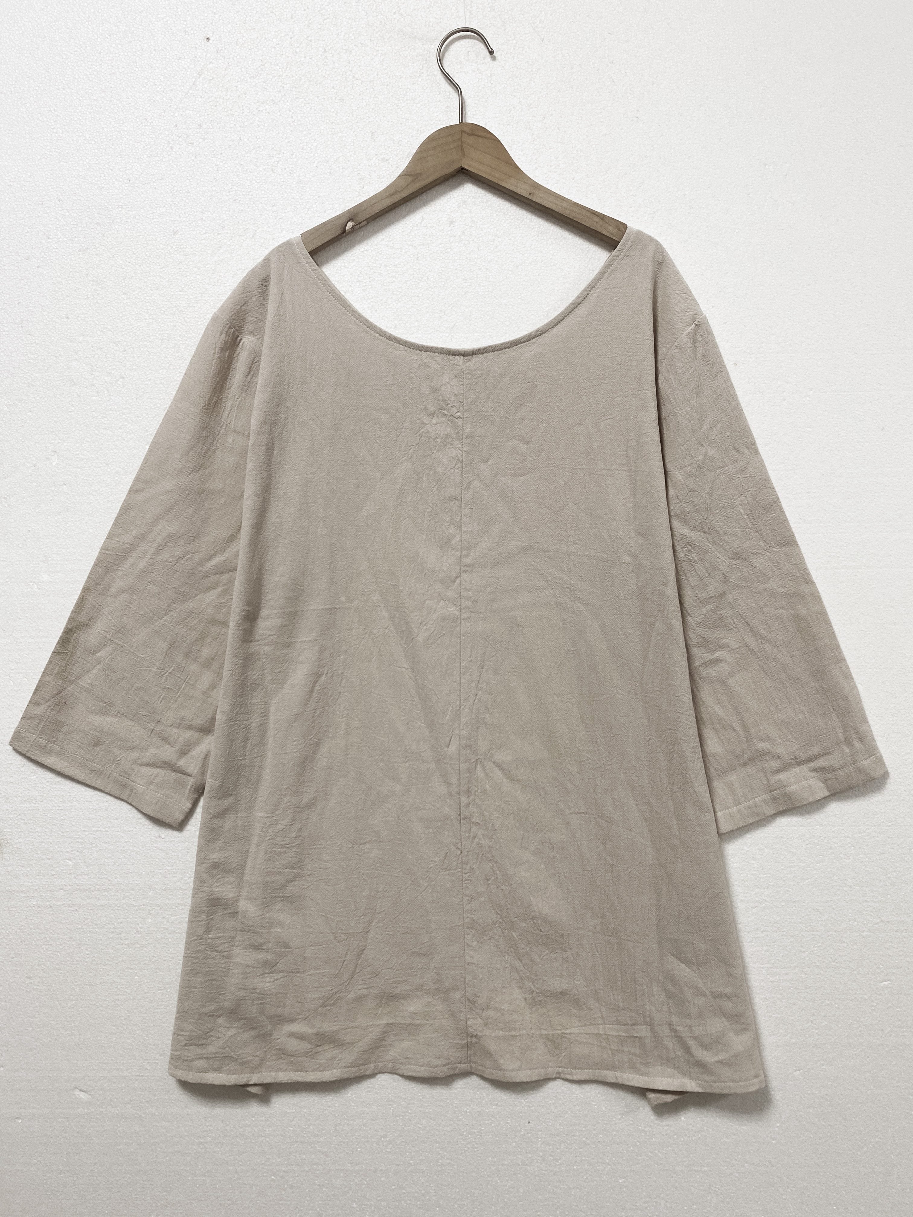 Plus Size Cotton Loose Fit Round Neck Pullover for Women