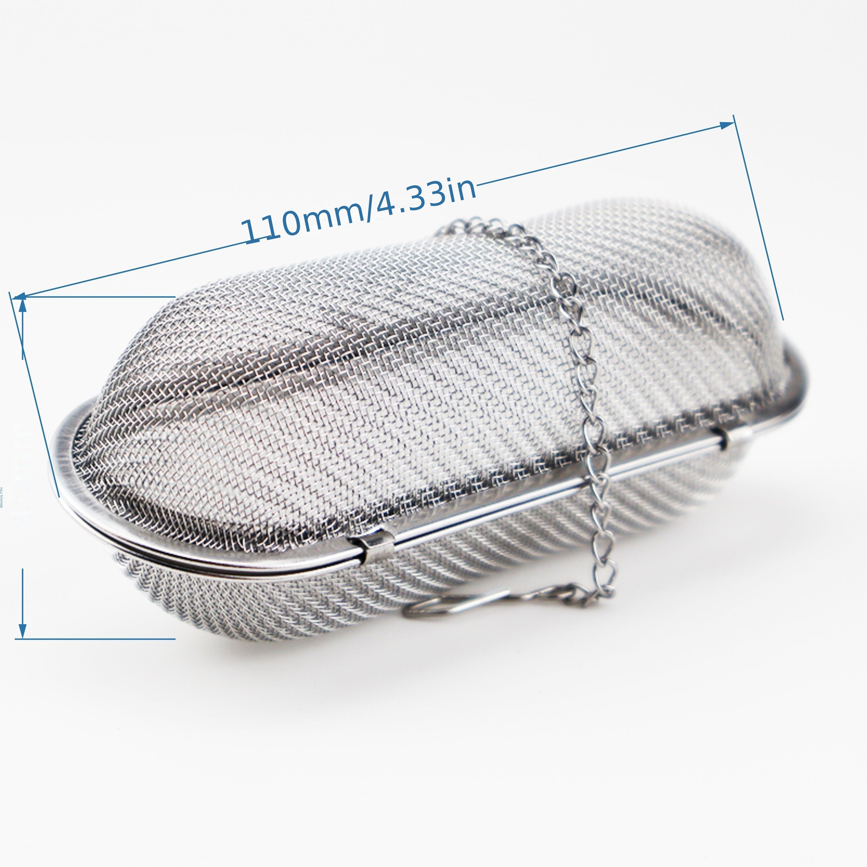 Stainless Steel Tea Infuser with Mesh Strainer and Chain Hook for Loose Leaf Tea
