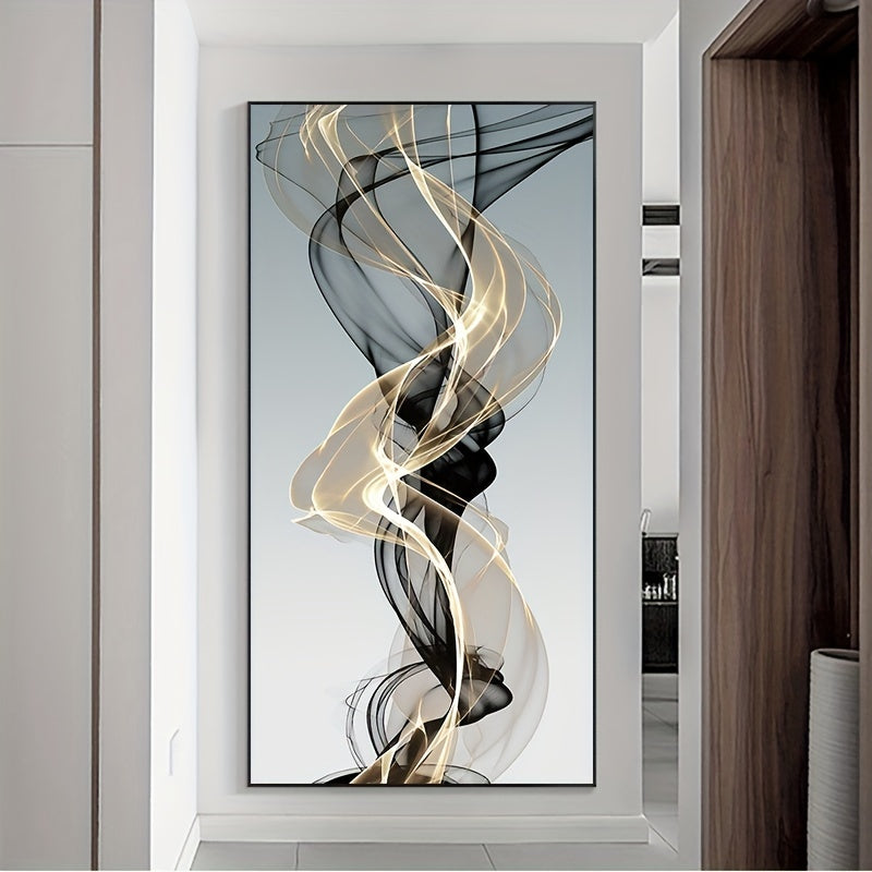 Nordic Modern Abstract Ribbon Oil Painting Canvas Wall Art for Living Room Bedroom Home Decor