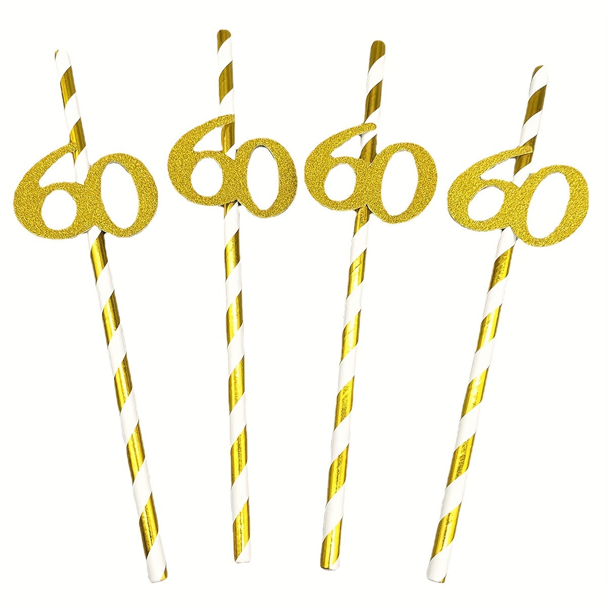 Sorbetes de papel para decoraciones de pasteles de cumpleaños, números de diez a sesenta años