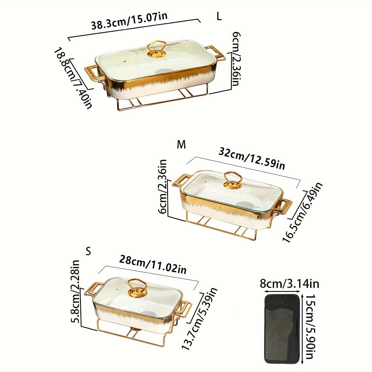 3 ta keramika xizmat ko'rsatish plitalari to'plami, qopqoq bilan, non, tovuq, pishloq, pizza uchun mukammal, ochiq tadbirlar, to'ylar, partiyalar, sovg'alar, tug'ilgan kunlar va Rojdestvo uchun ajoyib.