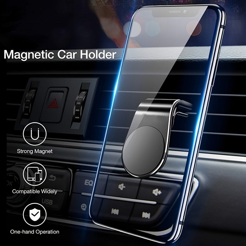 L-Shaped Magnitli Avtomobil Telefoningiz uchun Universal Havo Vent Montaji
