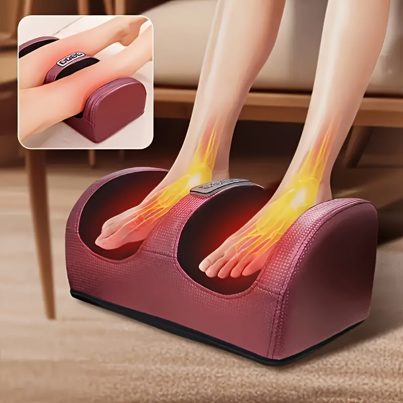 Portable Heated Foot Massager with Multiple Modes Compact Design for Relaxation