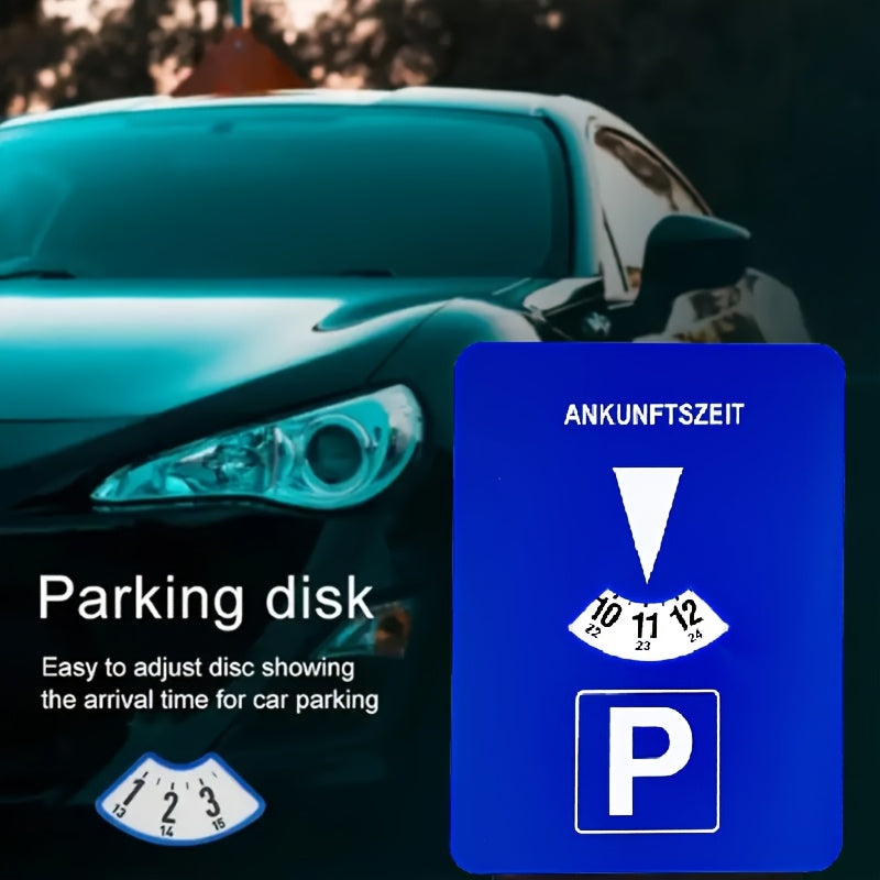 Raqamli to'xtash vaqtini belgilovchi belgi, plastmassa avtomobil soati, karta, ko'p funktsiyali to'xtashga kirish aksessuari