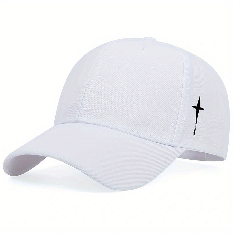 Men's Adjustable Cross Baseball Cap for Spring Summer Fall Gifts