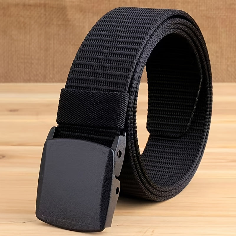 Canvas Belt for Kids with Automatic Buckle Hypoallergenic Security Check Friendly Casual Adjustable