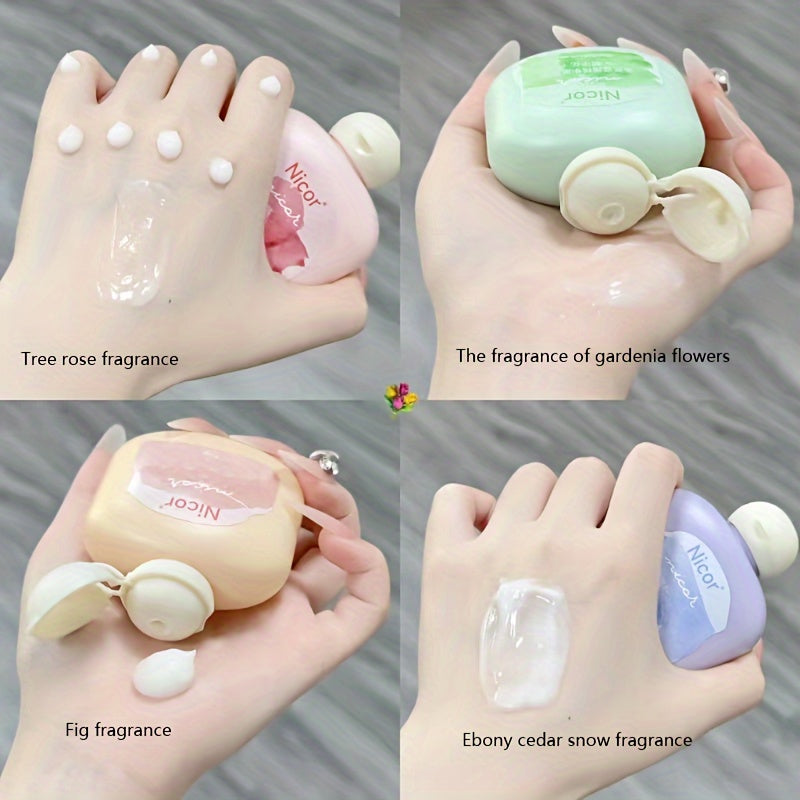 Portable Hand Cream with Plant-Based Hyaluronic Acid and Squalane for Dry Hands