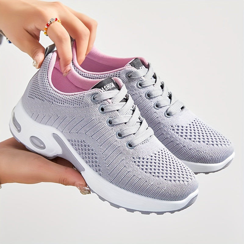 Women's Breathable Mesh Running Shoes Lightweight Cushioned Sneakers