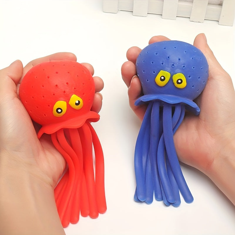 Children's Bath Toy Water Spraying Octopus Stress Relief Doll for Kids